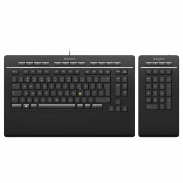 3D Connexion Wireless Bluetooth Keyboard Pro with Numpad Black UK