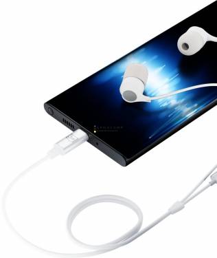 3mk Wired Earphones USB-C Headset White