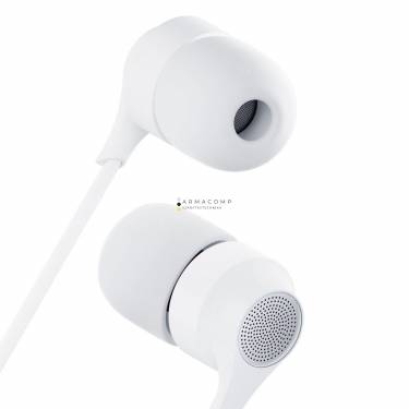 3mk Wired Earphones USB-C Headset White