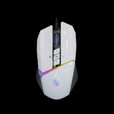 A4-Tech Bloody W60 Max Activated RGB Gaming mouse Panda White