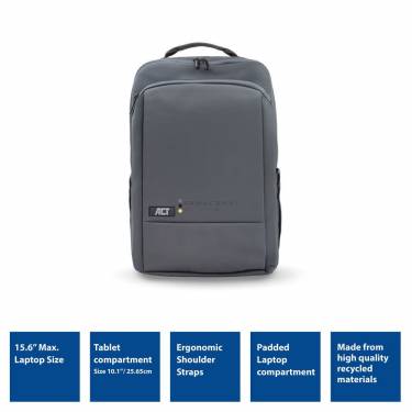 ACT AC8560 Move backpack for laptops up to 15,6” Grey