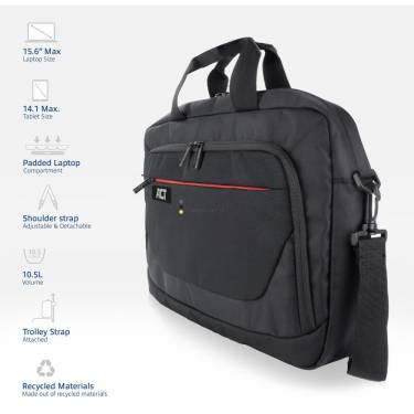 ACT AC8570 Suburb shoulder bag for laptops up to 15,6col Black