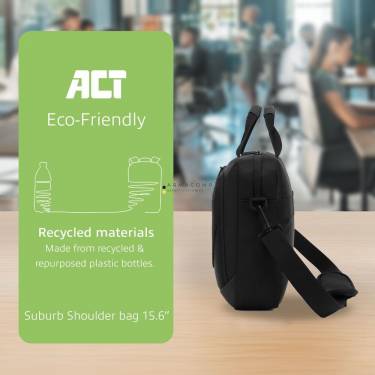 ACT AC8570 Suburb shoulder bag for laptops up to 15,6col Black