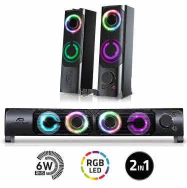 Advance Soundphonics 6W RMS RGB Speaker Black