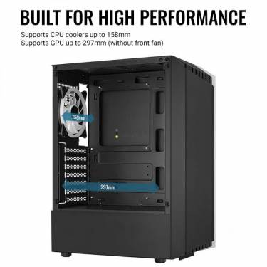 Aerocool Bionic Tempered Glass Black