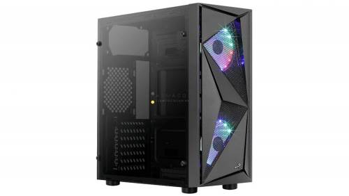 Aerocool Glider Cosmo Tempered Glass Black