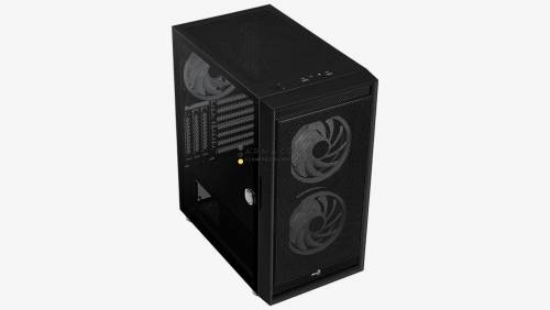 Aerocool Graphite ARGB Tempered Glass Black