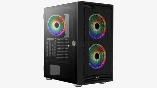 Aerocool Graphite ARGB Tempered Glass Black