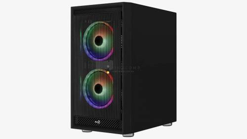 Aerocool Graphite ARGB Tempered Glass Black