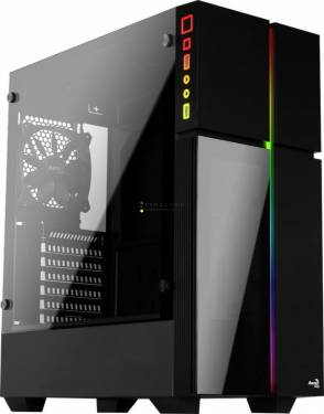 Aerocool Playa RGB Tempered Glass Black