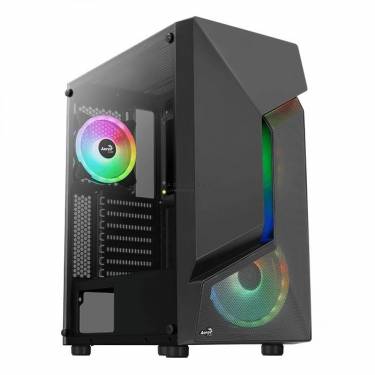 Aerocool Scape ARGB Tempered Glass Black