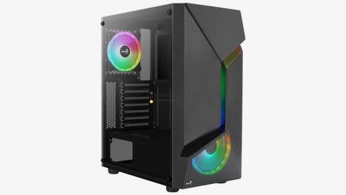 Aerocool Scape ARGB Tempered Glass Black