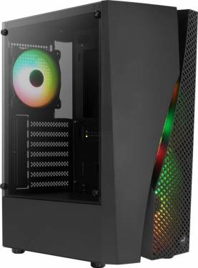 Aerocool Wave v3 RGB Tempered Glass Black