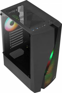 Aerocool Wave v3 RGB Tempered Glass Black