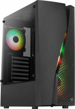 Aerocool Wave v3 RGB Tempered Glass Black