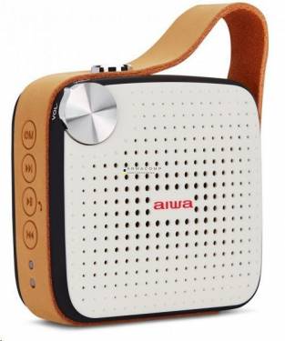 Aiwa BS-100BK Bluetooth Speaker Beige/Black