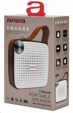 Aiwa BS-100BK Bluetooth Speaker Beige/Black