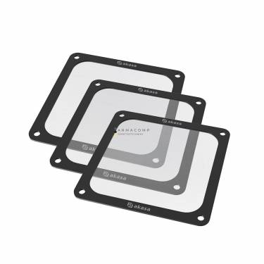 Akasa 120mm Strong Magnetic PC Fan Filter 3-pack