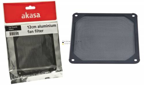 Akasa 12cm Aluminium Fan Filter Black