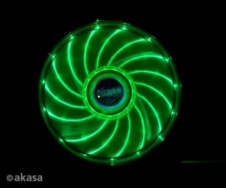 Akasa Vegas Green LED 12cm Case Fan