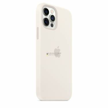 Apple iPhone 12 / 12 Pro Silicone Case with MagSafe White