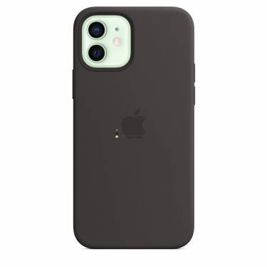 Apple iPhone 12/12 Pro Silicone Case with MagSafe Black