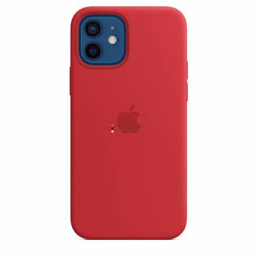 Apple iPhone 12/12 Pro Silicone Case with MagSafe Red