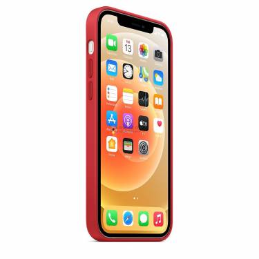 Apple iPhone 12/12 Pro Silicone Case with MagSafe Red