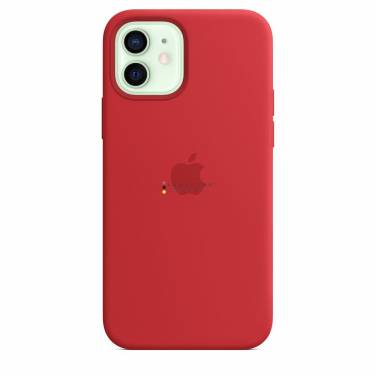 Apple iPhone 12/12 Pro Silicone Case with MagSafe Red