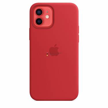 Apple iPhone 12/12 Pro Silicone Case with MagSafe Red