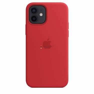 Apple iPhone 12/12 Pro Silicone Case with MagSafe Red