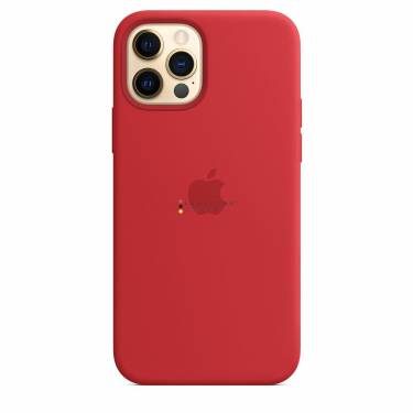 Apple iPhone 12/12 Pro Silicone Case with MagSafe Red