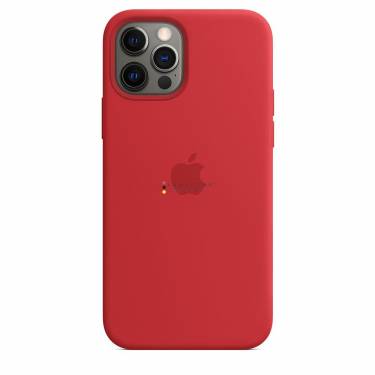 Apple iPhone 12/12 Pro Silicone Case with MagSafe Red