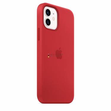 Apple iPhone 12/12 Pro Silicone Case with MagSafe Red