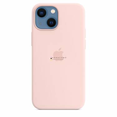 Apple iPhone 13 mini Silicone Case with MagSafe Chalk Pink