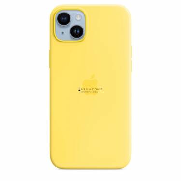 Apple iPhone 14 Plus Silicone Case with MagSafe Canary Yellow