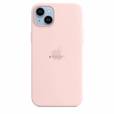 Apple iPhone 14 Plus Silicone Case with MagSafe Chalk Pink