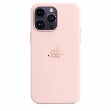 Apple iPhone 14 Pro Max Silicone Case with MagSafe Chalk Pink