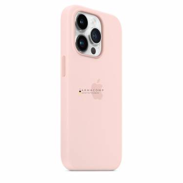 Apple iPhone 14 Pro Silicone Case with MagSafe Chalk Pink