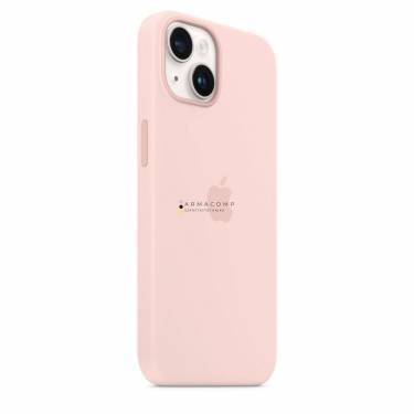 Apple iPhone 14 Silicone Case with MagSafe Chalk Pink