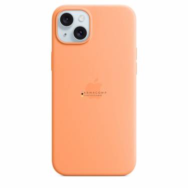 Apple iPhone 15 Plus Silicone Case with MagSafe Orange Sorbet