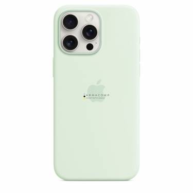 Apple iPhone 15 Pro Max Silicone Case with MagSafe Soft Mint