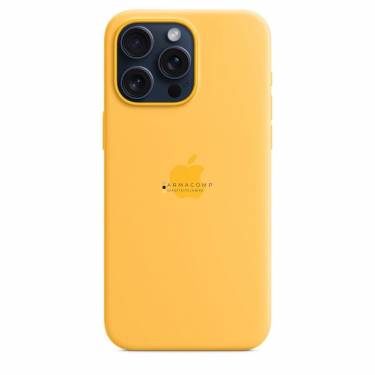 Apple iPhone 15 Pro Max Silicone Case with MagSafe Sunshine