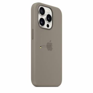 Apple iPhone 15 Pro Silicone Case with MagSafe Clay