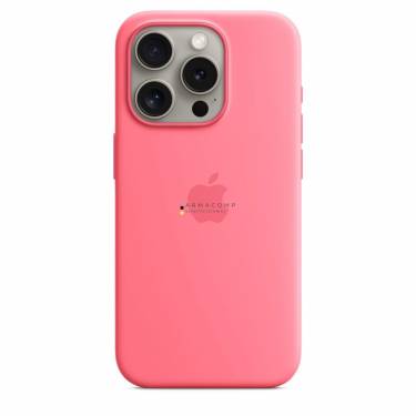 Apple iPhone 15 Pro Silicone Case with MagSafe Pink