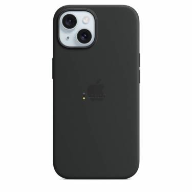 Apple iPhone 15 Silicon Case with MagSafe Black