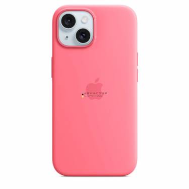 Apple iPhone 15 Silicone Case with MagSafe Pink