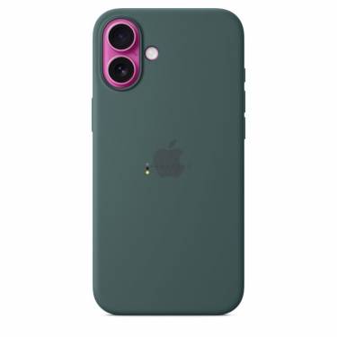 Apple iPhone 16 Plus Silicone Case with MagSafe Lake Green (Seasonal)