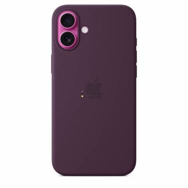 Apple iPhone 16 Plus Silicone Case with MagSafe Plum