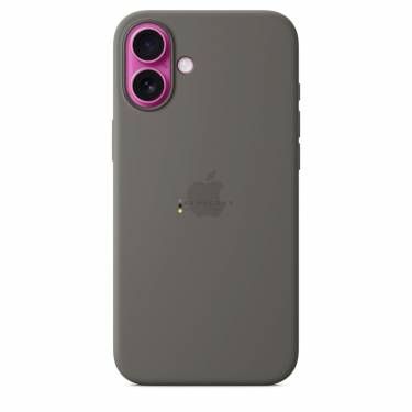 Apple iPhone 16 Plus Silicone Case with MagSafe Stone Gray